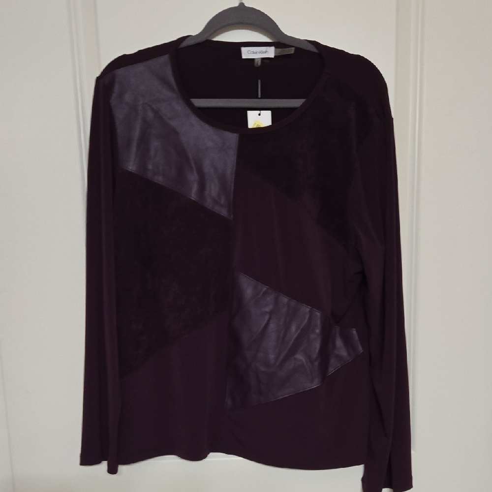 Calvin Klein Dark Purple Long Sleeve